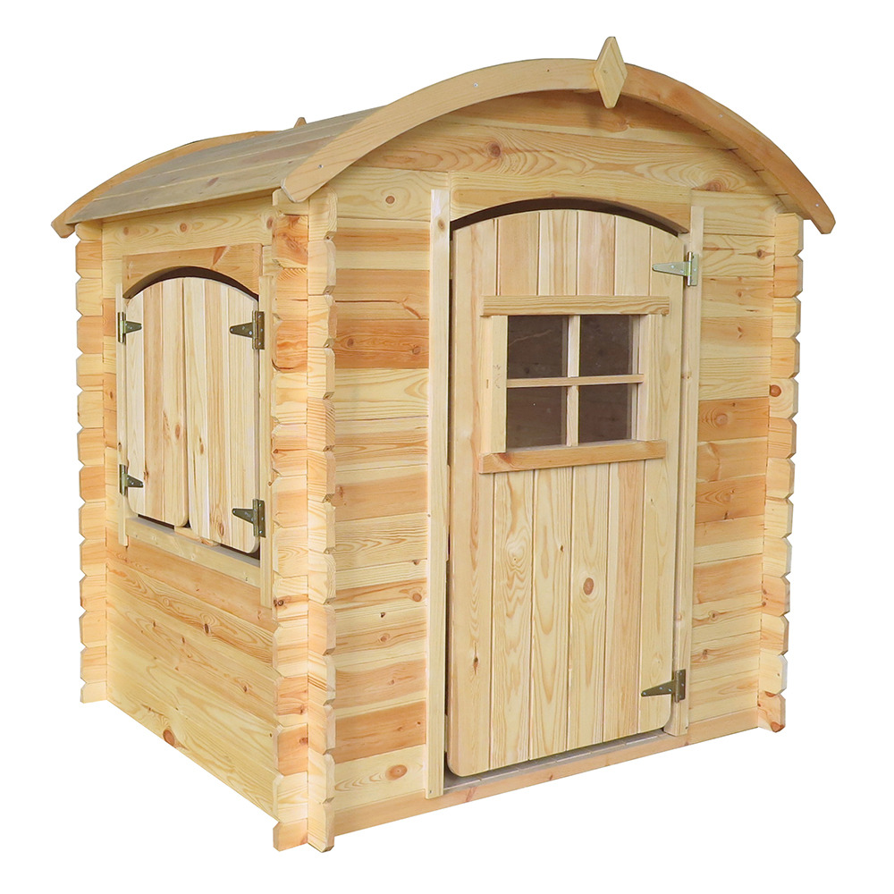 Maison en bois pour enfants - 1.1m2 - 112 x 146 cm - sans plancher - m505-1