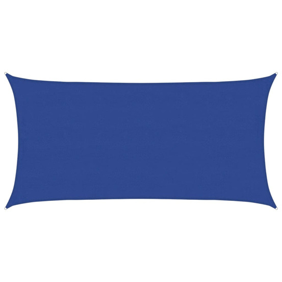 Voile d'ombrage 160 g/m² rectangulaire bleu 4x7 m pehd