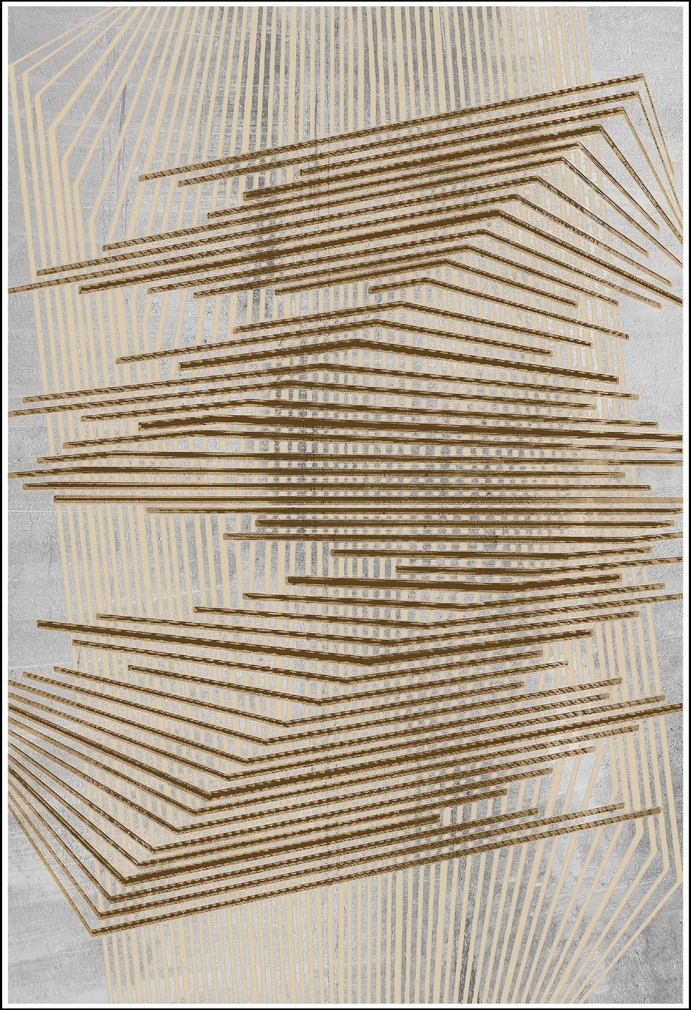 Tapis de salon nour 300 x 400 cm - or