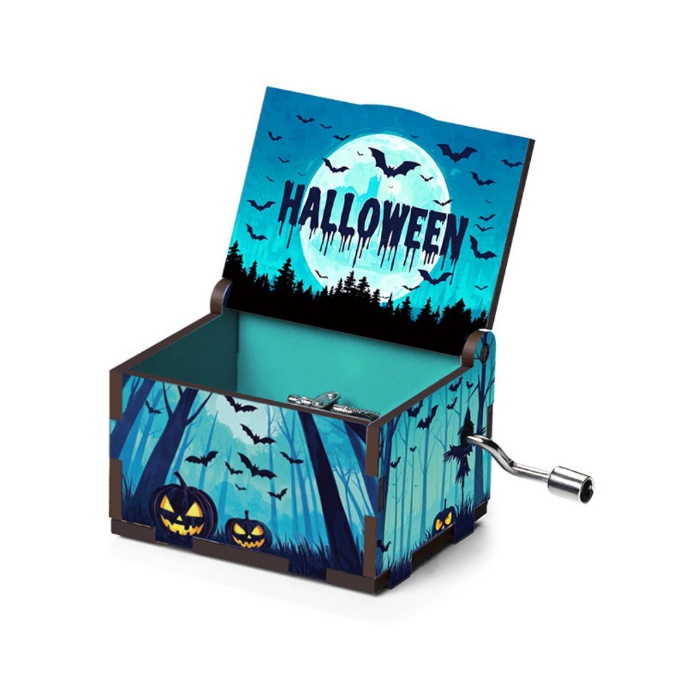 Boîte musicale à manivelle de la collection halloween halloween effrayant