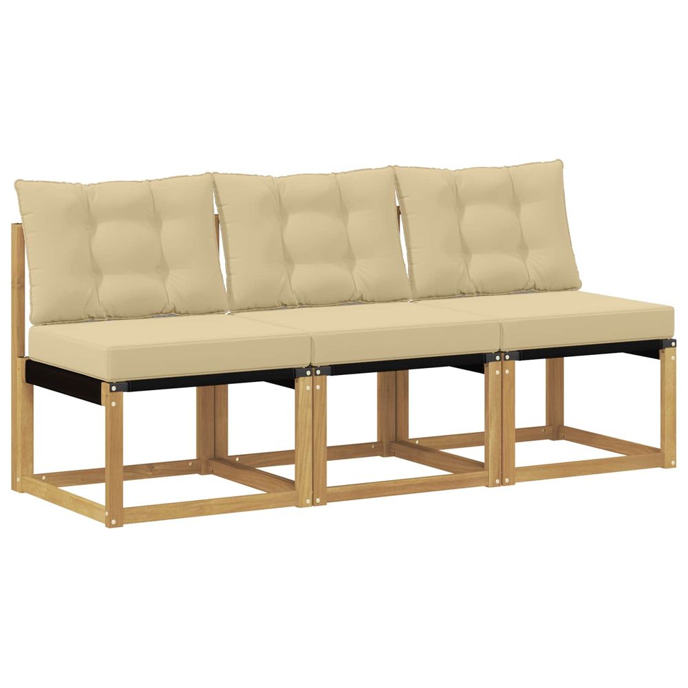 3 pc sofa de milieu extérieur blanc