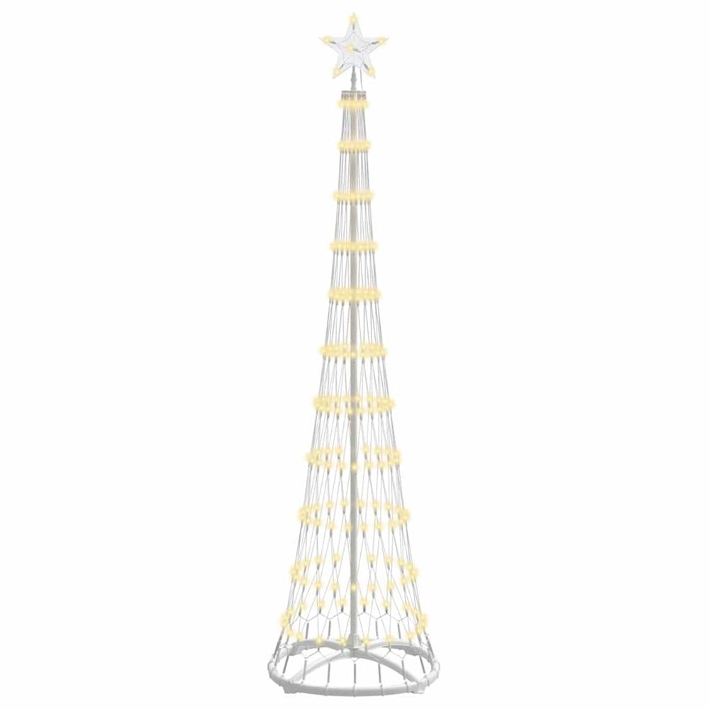 Arbre de noël led blanc chaud 51 x 51 x 190 cm métal