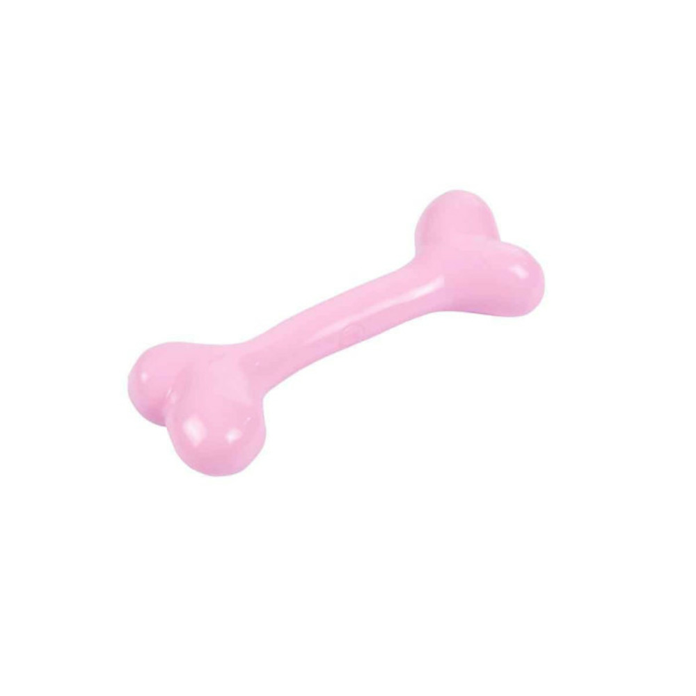 Jouet pour chien os puppy 14cm rose