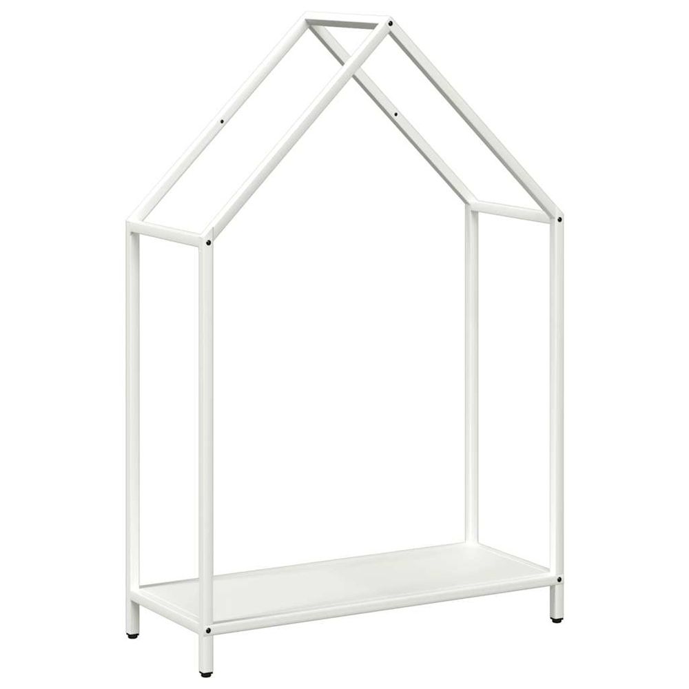 Portant de bois chauffage blanc 60x25x90 cm