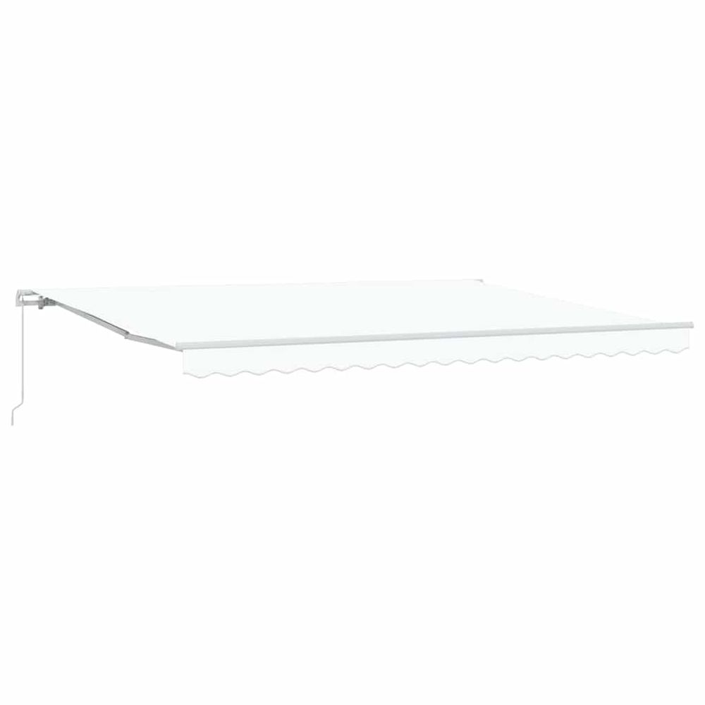 Auvent rétractable blanc 450 x 350 x 165 cm
