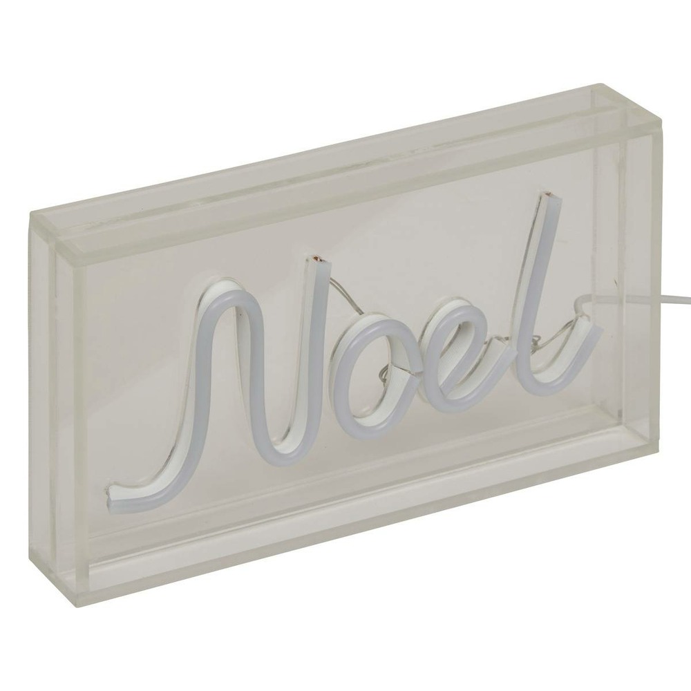 Néon led noël prise usb l.23cm rouge