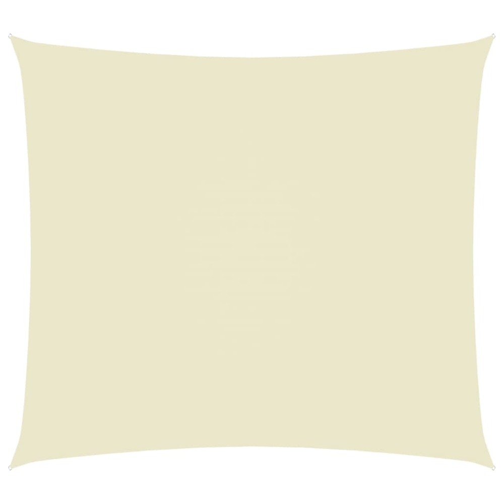 Voile toile d'ombrage parasol tissu oxford rectangulaire 2 x 3 m crème