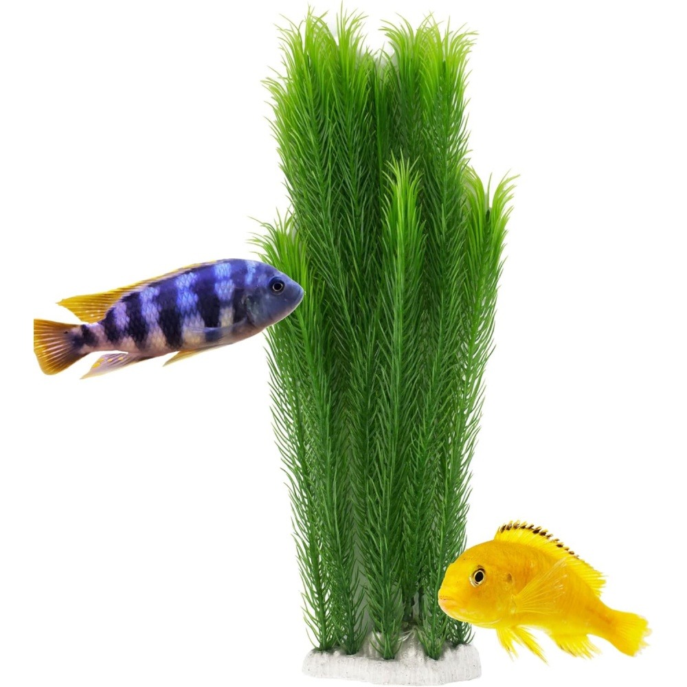 Décoration d'aquarium-plante artificielle en plastique-39cm