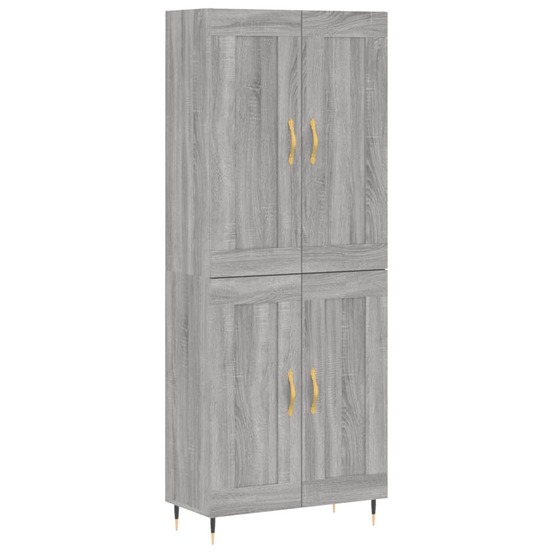 Buffet bahut commode armoire meuble de rangement organisateur cuisine salle de séjour salon haut sonoma 69,5 x 34 x 180 cm bo