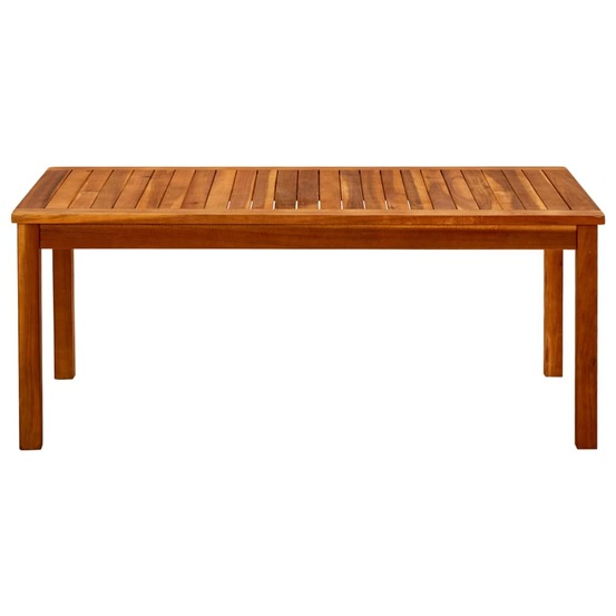 Table basse de jardin 110x60x45 cm bois solide d'acacia