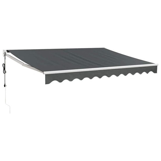 Auvent rétractable automatique anthracite 3,5x2,5 m