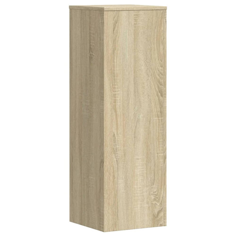 Support pour plantes chêne sonoma 33x33x100cm bois d'ingénierie