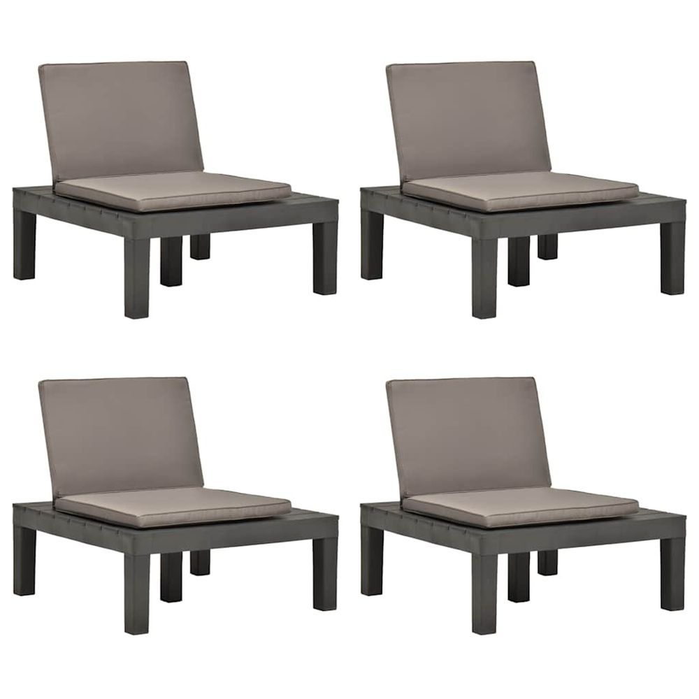 VIDAXL CHAISES DE SALON D 4-(918861)