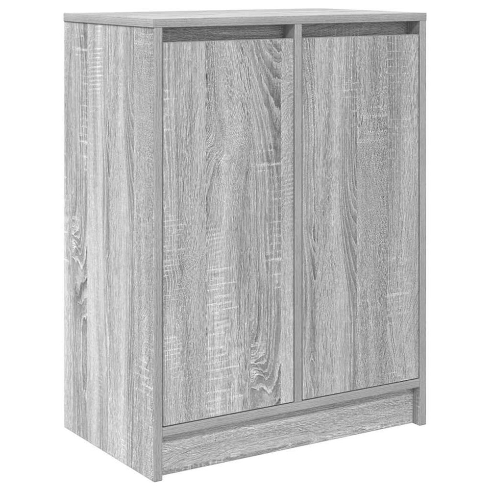 Armoire à chaussures sonoma gris 57x34x76 cm bois d'ingénierie