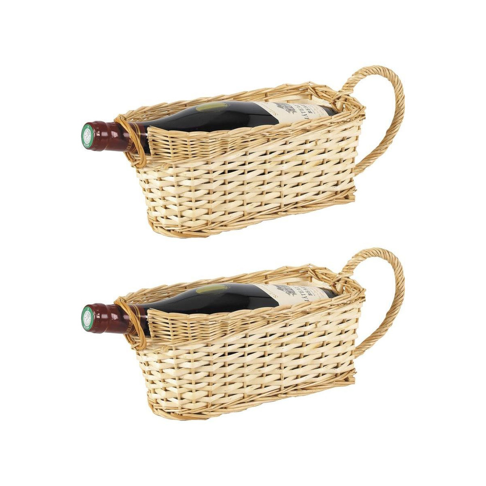Paniers verseur en osier naturel lot de 2