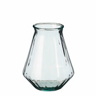 Mica decorations vase jive - 23.5x23.5x30 cm - verre - transparent