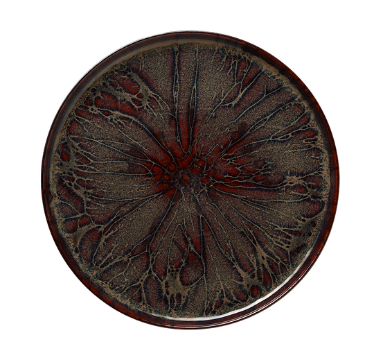 Lot de 4 assiettes en grès amazonie h 30 mm ø 330 mm - was germany