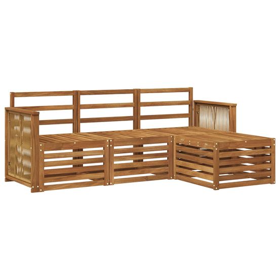 Ensemble de canapés d'extérieur 4 pc naturel