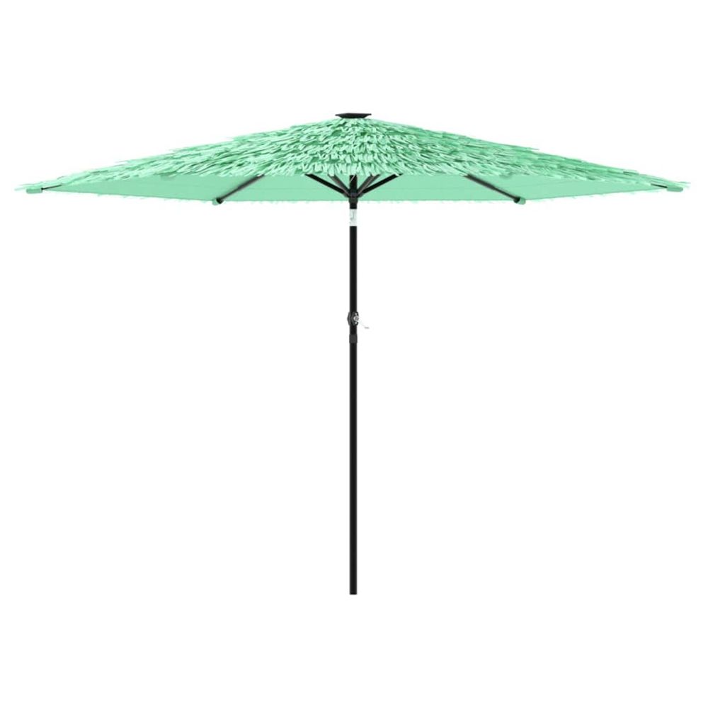 Parasol de jardin avec mât en acier vert 288x288x225 cm