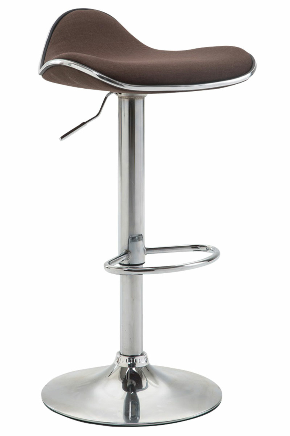 Tabouret de bar shanghai tissu chrome