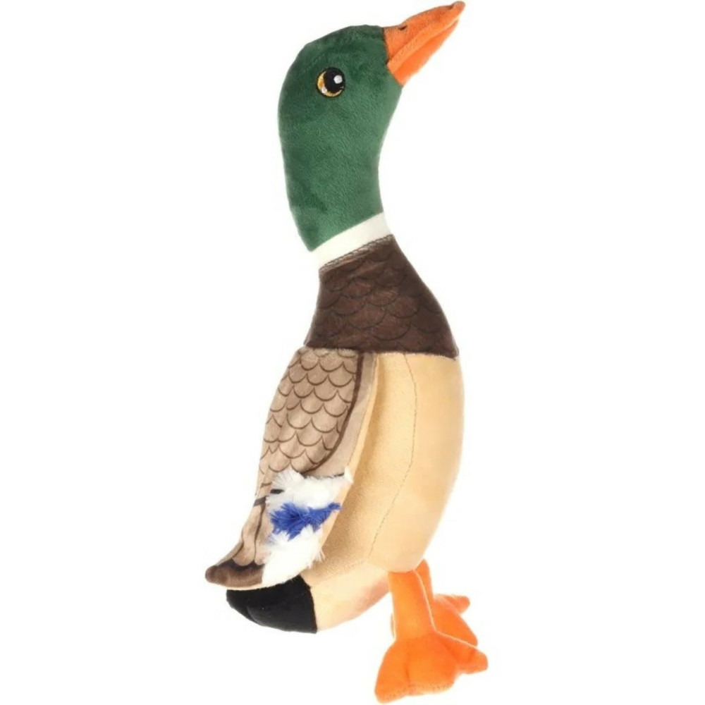 Peluche canard paloma brun 33 cm, pour chien