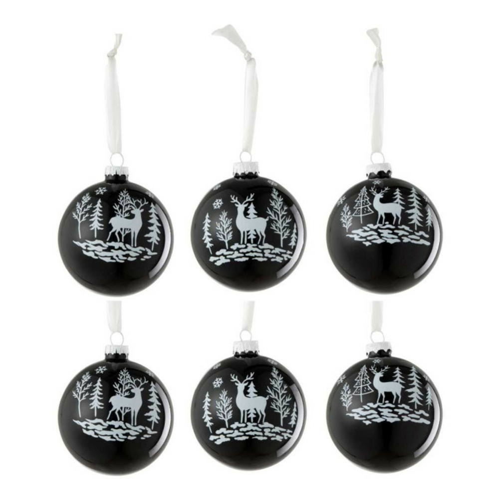 Lot de 6 boules de noël 