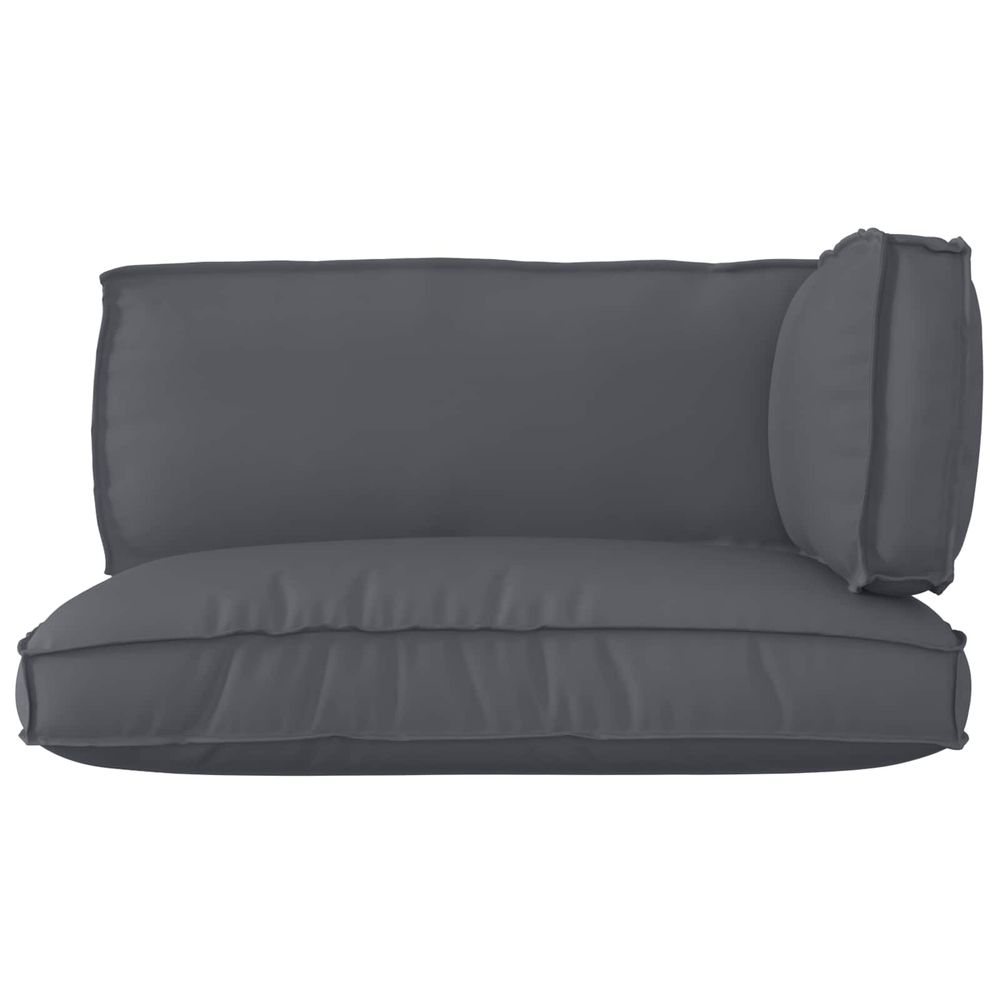 Set de coussins de palette tissu oxford anthracite