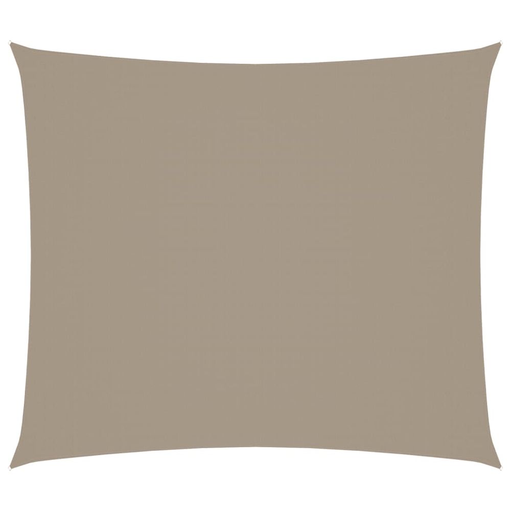 Voile de parasol tissu oxford rectangulaire 2,5x3 m taupe
