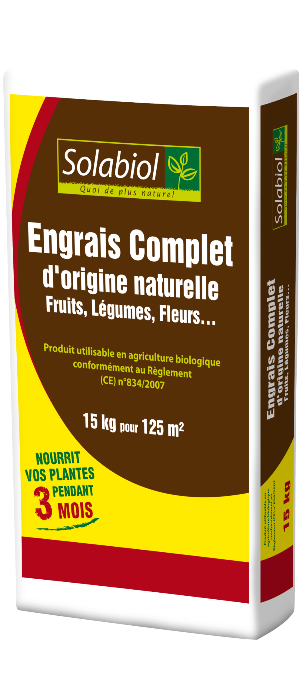Solabiol engrais complet - 15kg - sac - mini-granulés - epandage facile & sans poussière - double action socomp15