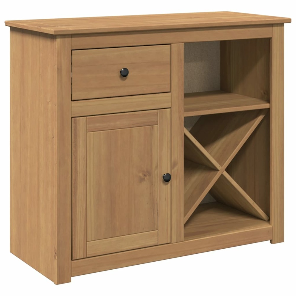 Buffet bahut commode armoire meuble de rangement organisateur cuisine salle de séjour salon avec tiroir panama 93 x 40 x 80 c