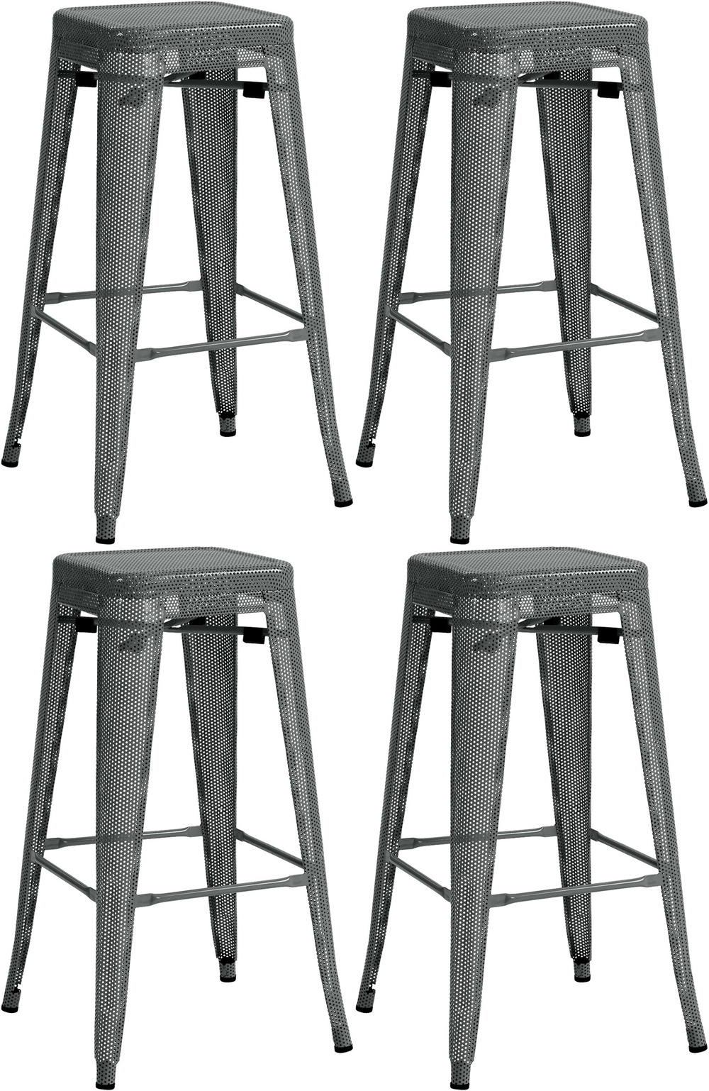 Lot de 4 tabourets de bar fletcher