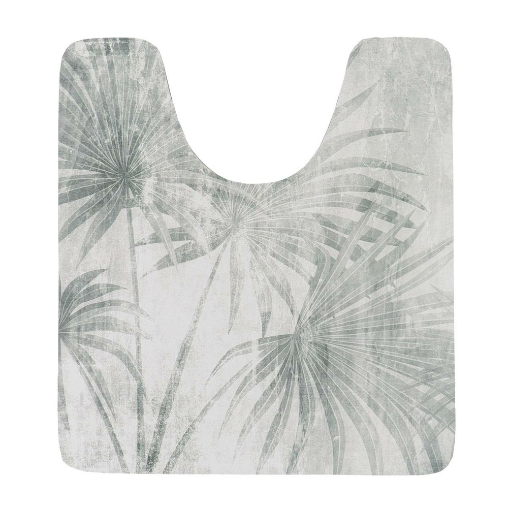 Tapis contour wc absorbant souple 45x50cm - oasis urban