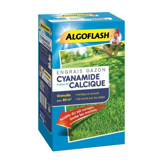 Algoflash engrais gazon cyanamide - 4 kg