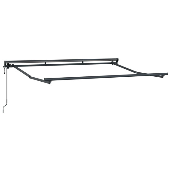 Cadre de store rétractable électrique anthracite 2,5 x 2 m