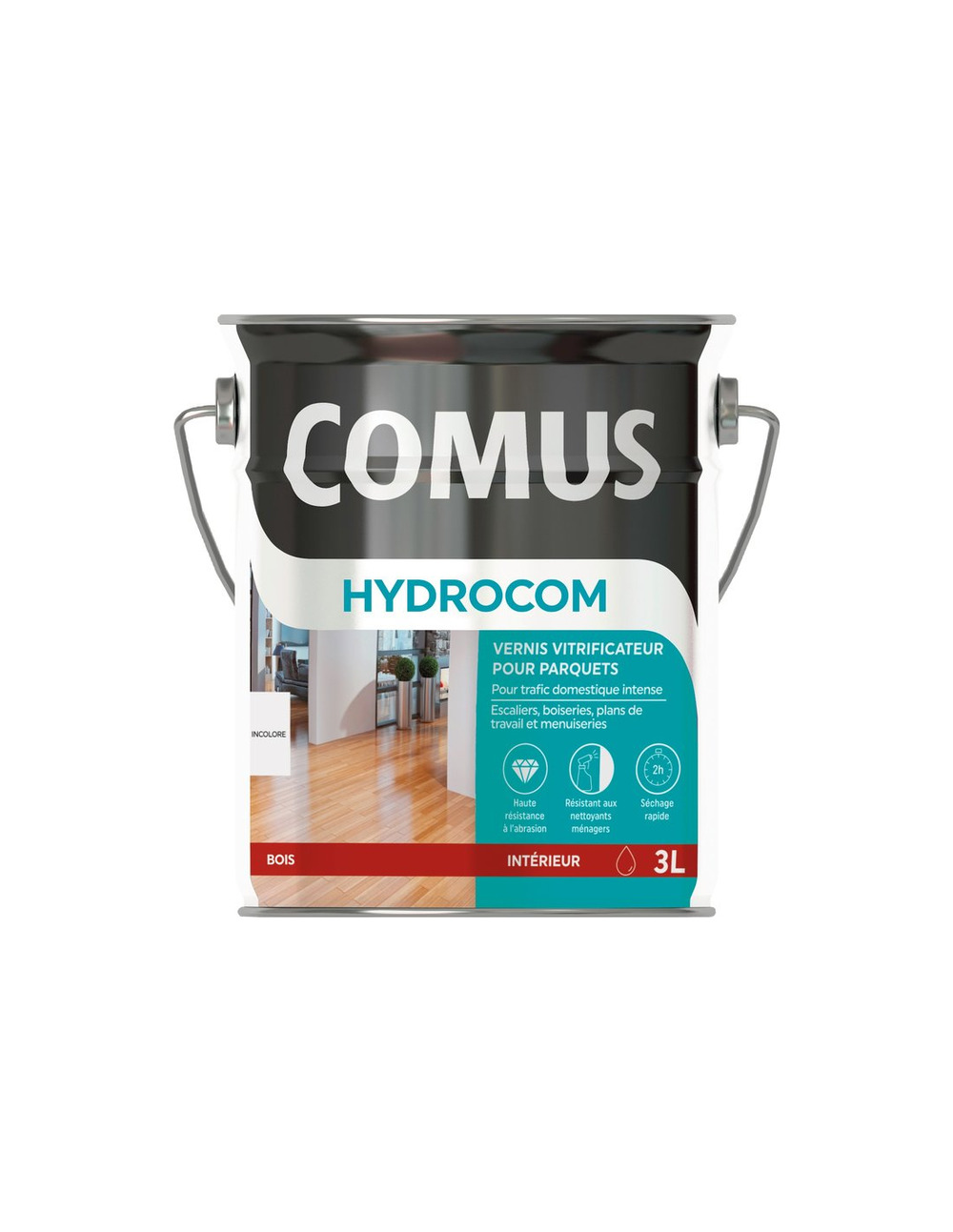 Vernis parq mat soie incol 3l