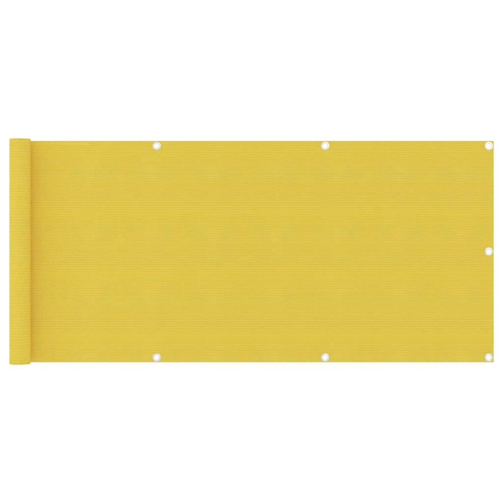 Écran de balcon brise pare vue protection confidentialité 75 x 400 cm pehd jaune