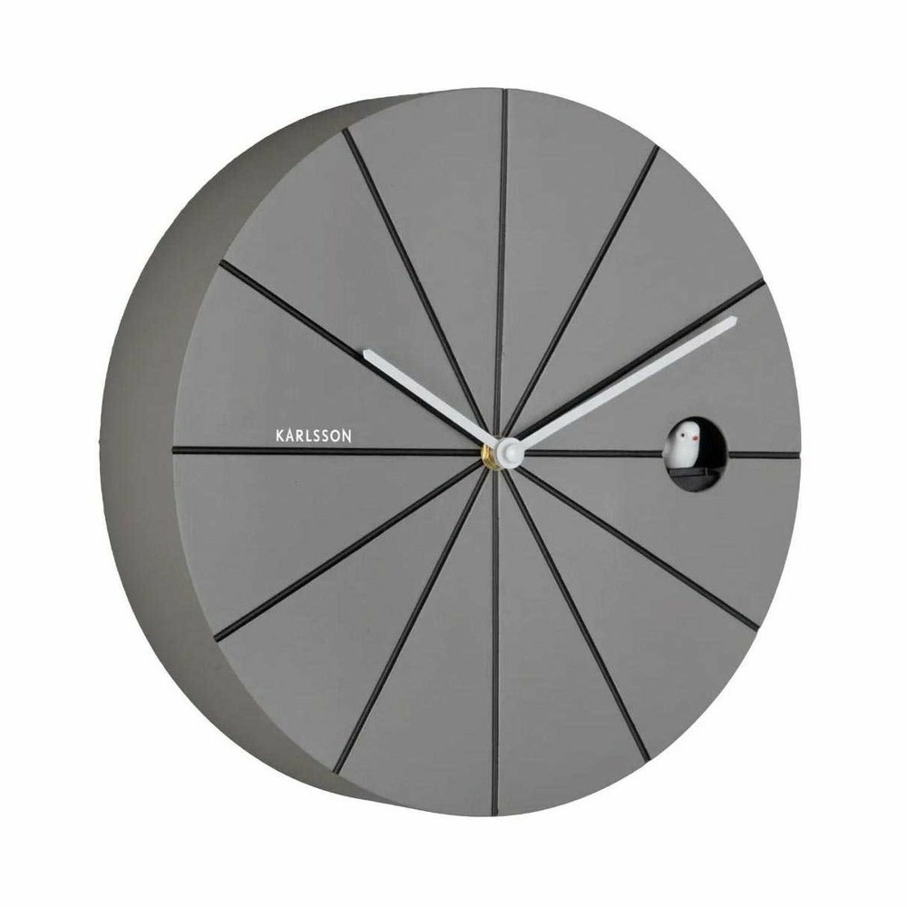 Horloge murale coucou en abs destacado gris