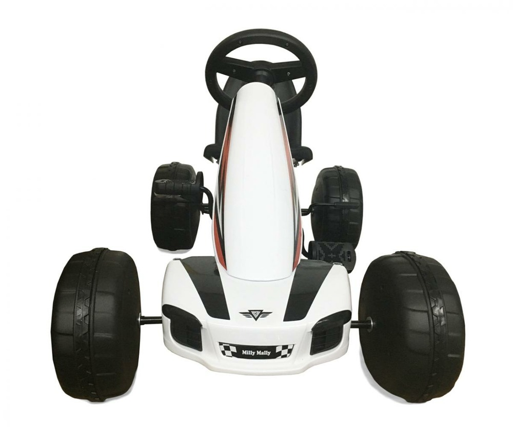 Kart à pédales viper blanc