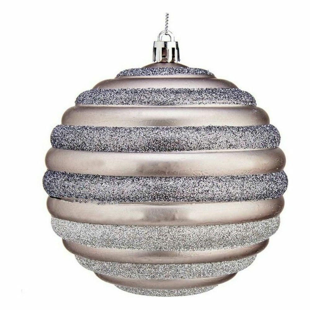 Boules de noël ø 10 cm argenté plastique
