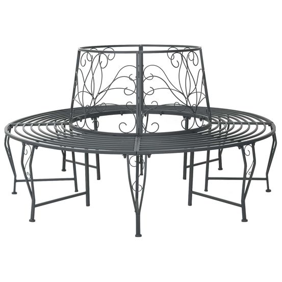 Banc d'arbre 8-nombre de places ø 160 x 89 cm acier