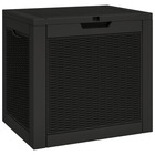 Boîte de stockage de jardin noir 55,5x43x53 cm polypropylène