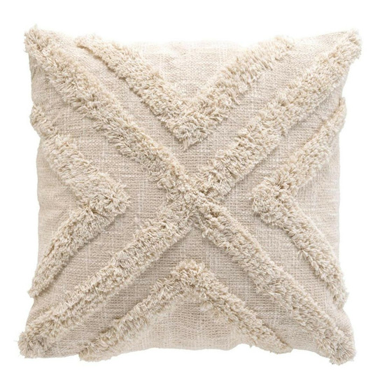 Housse de coussin tuftée