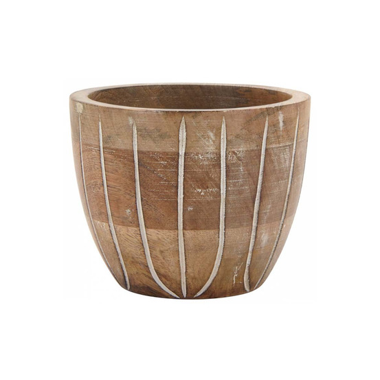 Pot en manguier patiné 15 cm