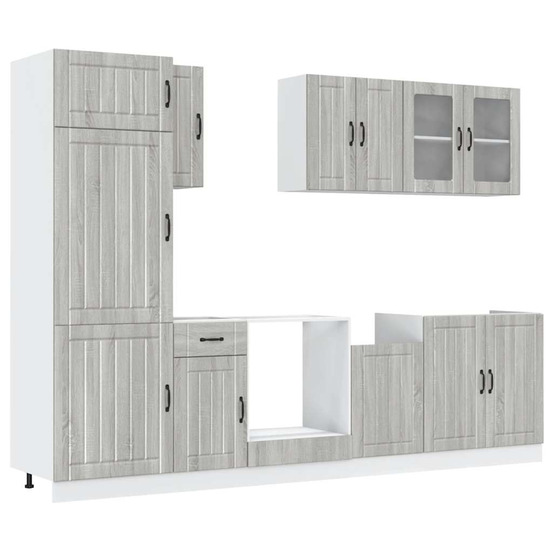 Ensemble d'armoires de cuisine 8 pcs kalmar bois d'ingénierie