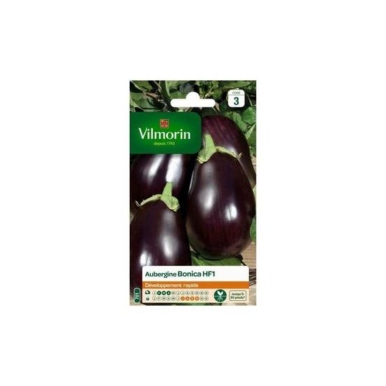 Sachet graines aubergine bonica hf1