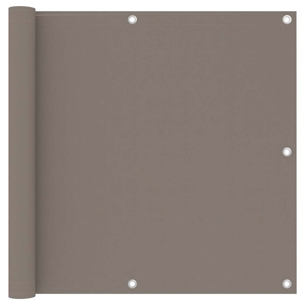 Écran de balcon taupe 90x300 cm tissu oxford