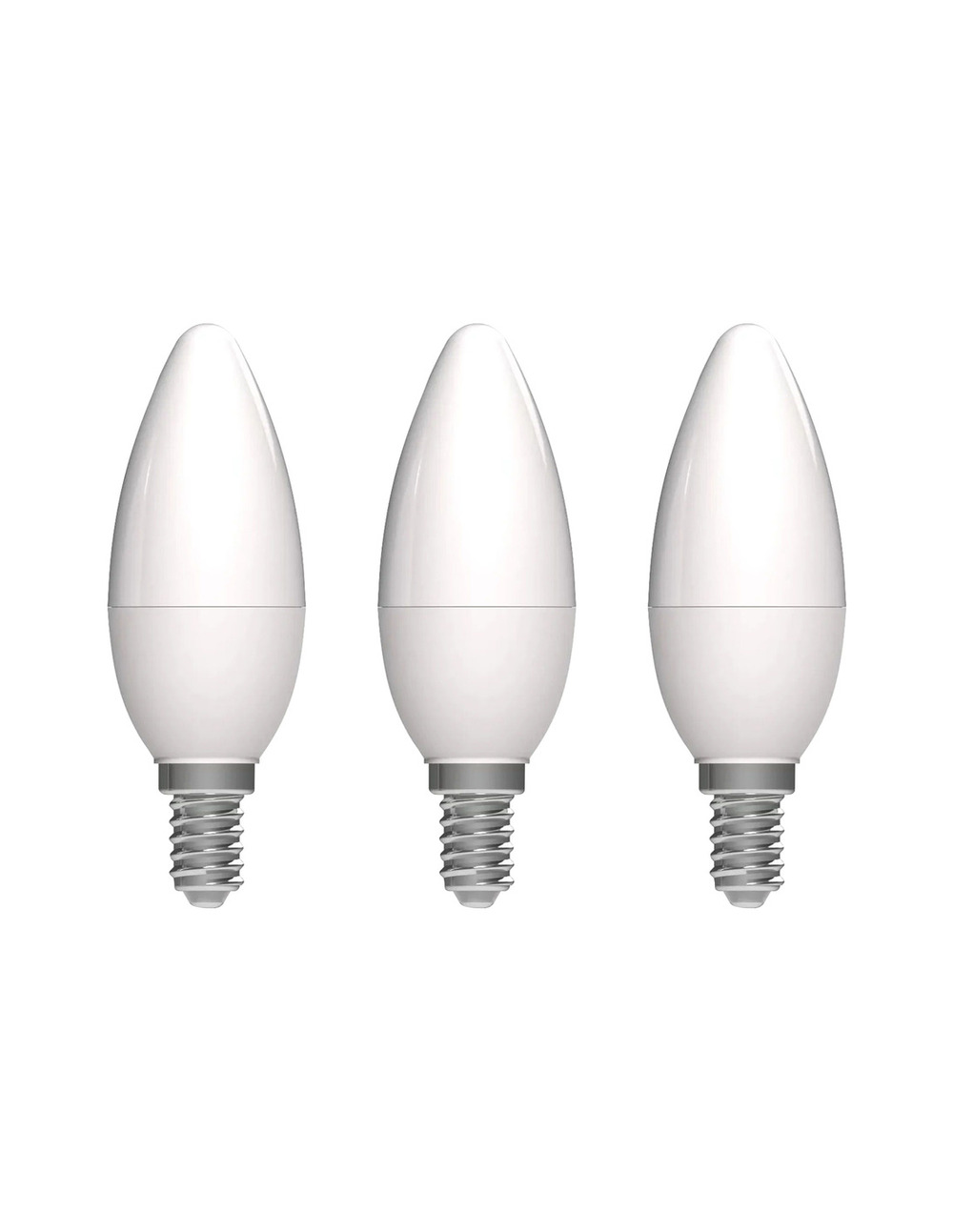 Ampoule opaque flamme led e14 1.8w 250lm blanc chaud lot de 3 - prolight