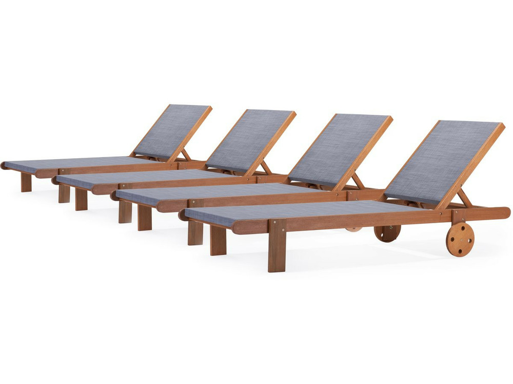 Bain de soleil en bois exotique 