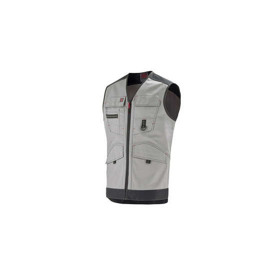 Gilet de travail trowel sans manches 9attup gris noir t4 lafont la 9attup 887 4