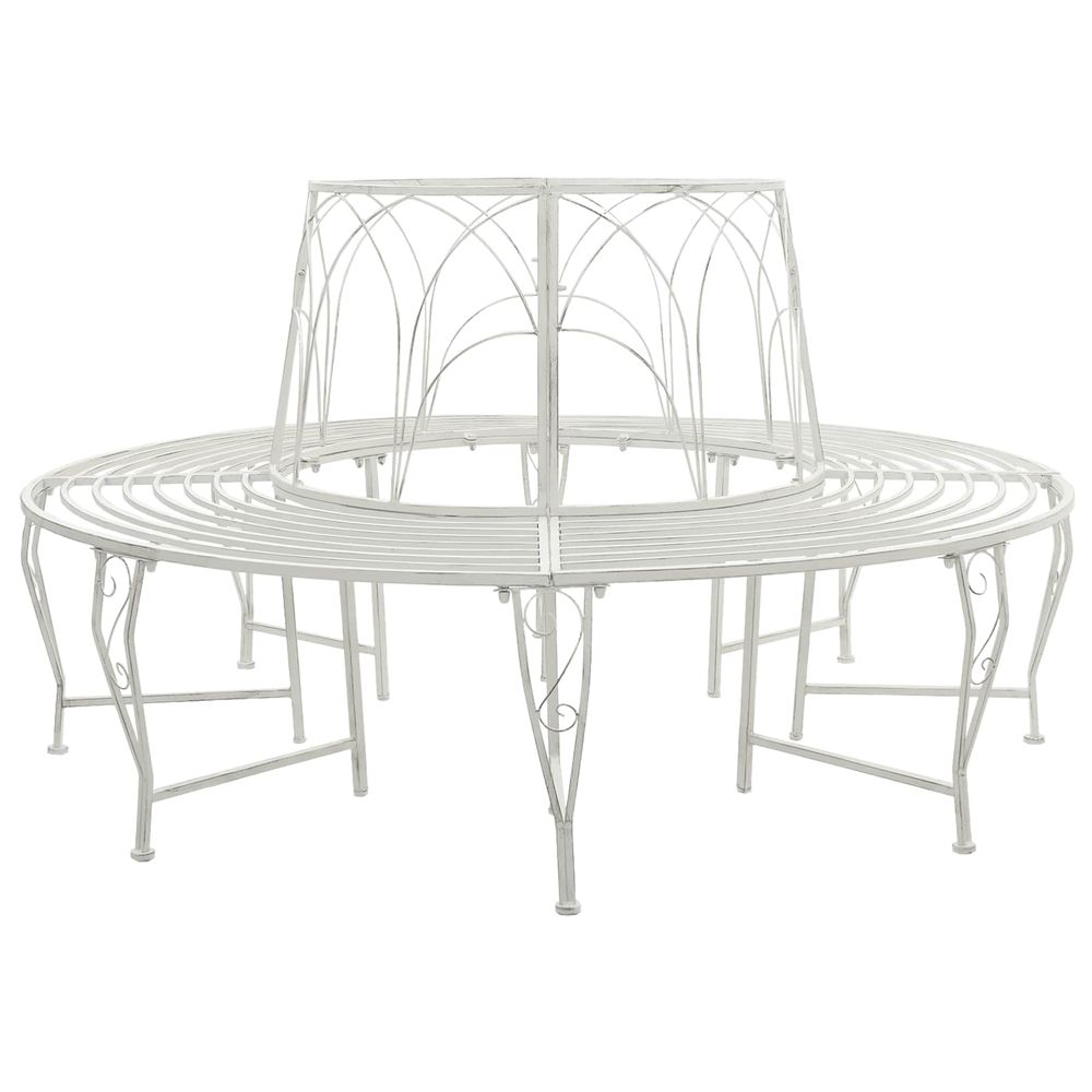 Banc d'arbre 8-nombre de places ø 160 x 89 cm acier